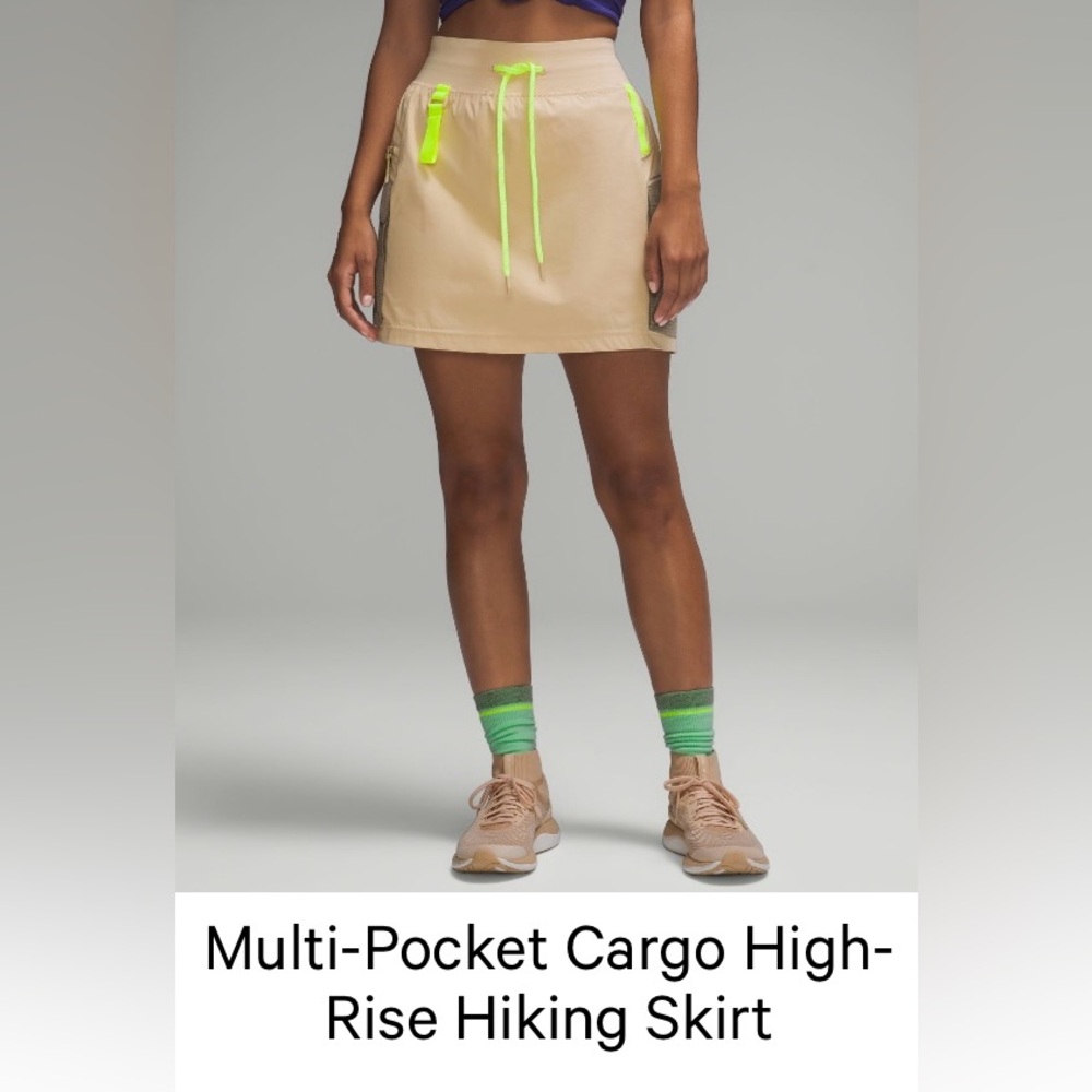 Multi Pocket Cargo High-Rise Hiking Skirt